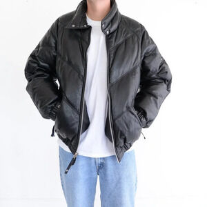 The Bathing Ape  Black Zip Up Puffer Jacket Size Large